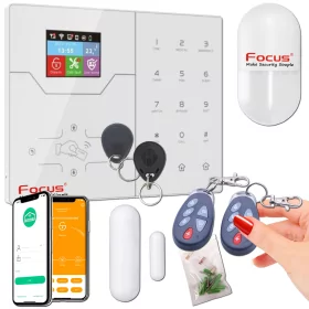 Alarme Box Immeuble 4G PACK Sans Fil | Protection Connectée Maison Sans Abonnement | Fréquence 868 MHz