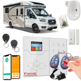 Centrale d'Alarme 4G Meian pour Camping Car Profilé - Sécurité Connectée sans abonnement